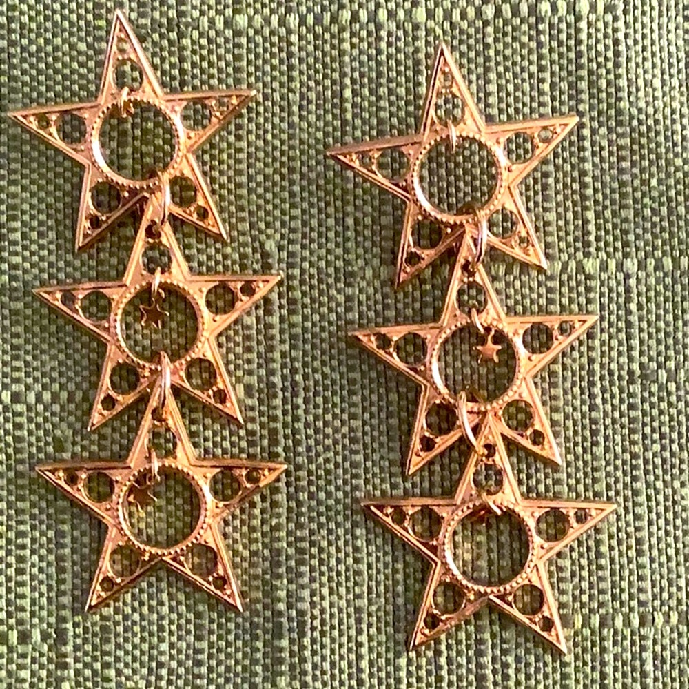 Kirk’s Folly Gold Tone Star Earrings